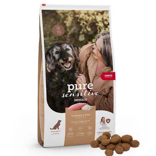 MERA PURE SENSITIVE SENIOR Pavo y Arroz 12,5KG